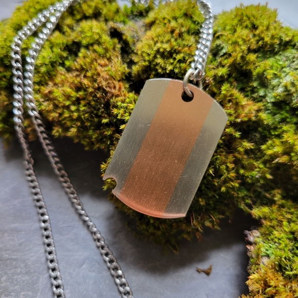 Coppercraft Guild Dogtag Pendant Necklace - Picture 3 of 7